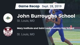 Recap: John Burroughs School vs. Mary Institute and Saint Louis Country Day School 2019