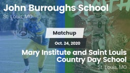 Matchup: Burroughs vs. Mary Institute and Saint Louis Country Day School 2020