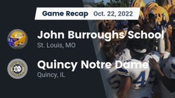 Recap: John Burroughs School vs. Quincy Notre Dame 2022