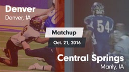 Matchup: Denver vs. Central Springs  2016