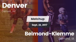 Matchup: Denver vs. Belmond-Klemme  2017