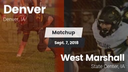 Matchup: Denver vs. West Marshall  2018