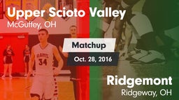 Matchup: Upper Scioto Valley vs. Ridgemont  2016