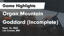 ***** Mountain  vs Goddard (Incomplete) Game Highlights - Sept. 16, 2023