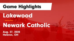 Lakewood  vs Newark Catholic  Game Highlights - Aug. 27, 2020