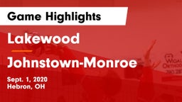 Lakewood  vs Johnstown-Monroe  Game Highlights - Sept. 1, 2020