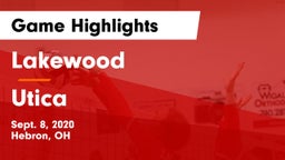 Lakewood  vs Utica  Game Highlights - Sept. 8, 2020