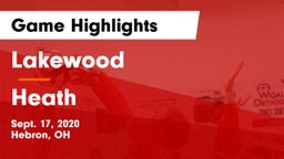 Lakewood  vs Heath  Game Highlights - Sept. 17, 2020