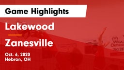 Lakewood  vs Zanesville Game Highlights - Oct. 6, 2020