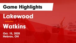 Lakewood  vs Watkins Game Highlights - Oct. 15, 2020
