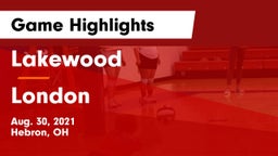 Lakewood  vs London  Game Highlights - Aug. 30, 2021
