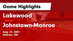 Lakewood  vs Johnstown-Monroe  Game Highlights - Aug. 31, 2021