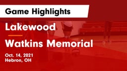 Lakewood  vs Watkins Memorial  Game Highlights - Oct. 14, 2021
