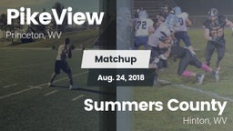 Matchup: PikeView vs. Summers County  2018