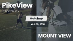 Matchup: PikeView vs. MOUNT VIEW  2018