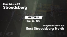 Matchup: Stroudsburg vs. East Stroudsburg North  2016