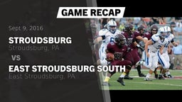 Recap: Stroudsburg  vs. East Stroudsburg South  2016