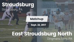 Matchup: Stroudsburg vs. East Stroudsburg North  2017