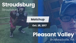 Matchup: Stroudsburg vs. Pleasant Valley  2017