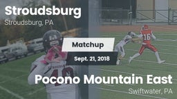 Matchup: Stroudsburg vs. Pocono Mountain East  2018