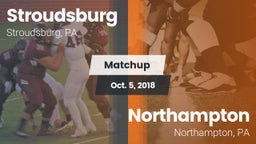 Matchup: Stroudsburg vs. Northampton  2018