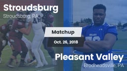 Matchup: Stroudsburg vs. Pleasant Valley  2018