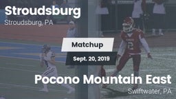 Matchup: Stroudsburg vs. Pocono Mountain East  2019