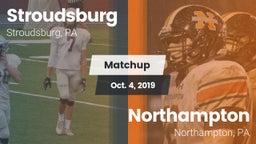 Matchup: Stroudsburg vs. Northampton  2019