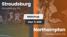 Matchup: Stroudsburg vs. Northampton  2020