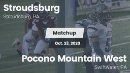 Matchup: Stroudsburg vs. Pocono Mountain West  2020