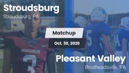 Matchup: Stroudsburg vs. Pleasant Valley  2020