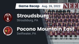 Recap: Stroudsburg  vs. Pocono Mountain East  2022