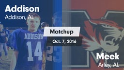 Matchup: Addison vs. Meek  2016
