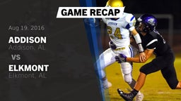 Recap: Addison  vs. Elkmont  2016