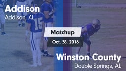 Matchup: Addison vs. Winston County  2016