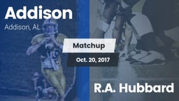 Matchup: Addison vs. R.A. Hubbard 2017