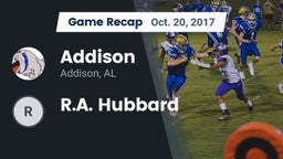 Recap: Addison  vs. R.A. Hubbard 2017