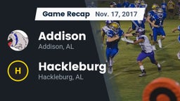 Recap: Addison  vs. Hackleburg  2017