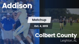 Matchup: Addison vs. Colbert County  2019