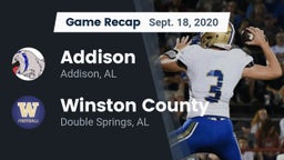 Recap: Addison  vs. Winston County  2020