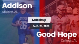 Matchup: Addison vs. Good Hope  2020
