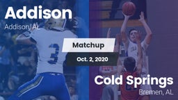 Matchup: Addison vs. Cold Springs  2020