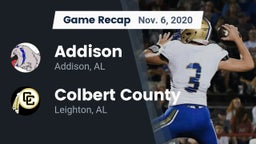 Recap: Addison  vs. Colbert County  2020