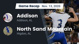 Recap: Addison  vs. North Sand Mountain  2020