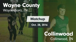 Matchup: Wayne County vs. Collinwood  2016