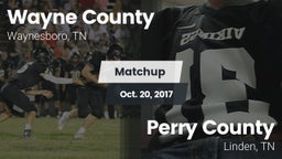 Matchup: Wayne County vs. Perry County  2017
