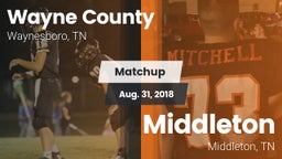 Matchup: Wayne County vs. Middleton  2018