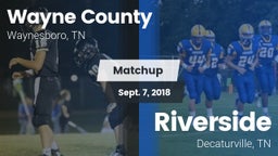 Matchup: Wayne County vs. Riverside  2018