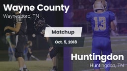 Matchup: Wayne County vs. Huntingdon  2018