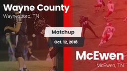 Matchup: Wayne County vs. McEwen  2018